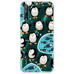 For Huawei Enjoy 10s Lucency Painted TPU Protective Case(Penguins)