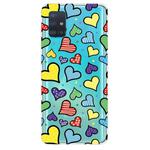 For Galaxy A71 Lucency Painted TPU Protective Case(Love)