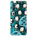 For Xiaomi CC9 Pro Lucency Painted TPU Protective Case(Penguins)