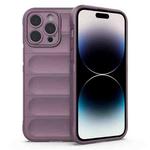 For iPhone 14 Pro Magic Shield TPU + Flannel Phone Case(Purple)