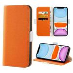For iPhone 11 Candy Color Litchi Texture Leather Phone Case (Orange)