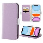 For iPhone 11 Candy Color Litchi Texture Leather Phone Case (Light Purple)