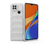 For Xiaomi Redmi 9C Magic Shield TPU + Flannel Phone Case(White)