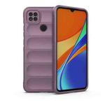 For Xiaomi Redmi 9C Magic Shield TPU + Flannel Phone Case(Purple)