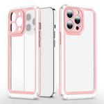 Bright Skin Feel PC + TPU Protective Phone Case For iPhone 11 Pro Max(Pink+White)