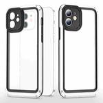 Bright Skin Feel PC + TPU Protective Phone Case For iPhone 11(Black+White)