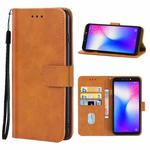 For TECNO Pop 2 Leather Phone Case(Brown)