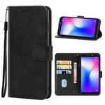 For TECNO Pop 2 Leather Phone Case(Black)