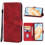 For vivo iQOO U5e Leather Phone Case(Red)