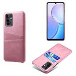 For Huawei Maimang 11 Dual Card Slots Calf Texture PC Leather Phone Case(Pink)