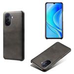 For Huawei Enjoy 50 Calf Texture PC + PU Phone Case(Black)