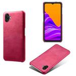 For Samsung Galaxy Xcover6 Pro Calf Texture PC + PU Phone Case(Rose Red)