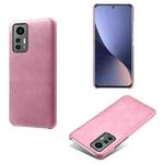 For Xiaomi 12 Lite Eurasian Calf Texture PC + PU Phone Case(Pink)