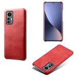 For Xiaomi 12 Lite Eurasian Calf Texture PC + PU Phone Case(Red)