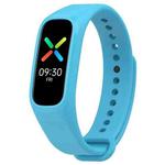 For OPPO Band Vitality Edition Waterproof Sweatproof Solid Color Watch Band(Blue)