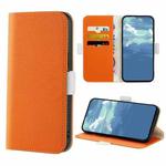 For OPPO A53s 4G Candy Color Litchi Texture Leather Phone Case(Orange)