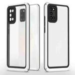 For Samsung Galaxy A02s / A03s / A02 Bright Skin Feel PC + TPU Protective Phone Case(Black+White)