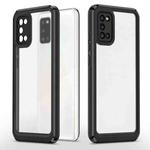 For Samsung Galaxy A02s / A03s / A02 Bright Skin Feel PC + TPU Protective Phone Case(Black+Black)