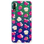 For Huawei Enjoy 10 Lucency Painted TPU Protective Case(Strawberry Cake)