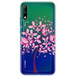 For Huawei Enjoy 10 Lucency Painted TPU Protective Case(Butterfly Tree)