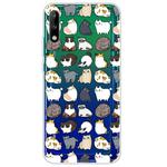 For Huawei Enjoy 10 Lucency Painted TPU Protective Case(Cats)