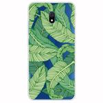 For Xiaomi Redmi 8A Lucency Painted TPU Protective Case(Banana Leaf)