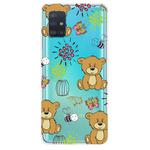 For Galaxy A71 Lucency Painted TPU Protective Case(Brown Bear)