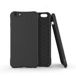 For iPhone 6 Plus Solid Color TPU Slim Shockproof Protective Case(Black)