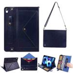 Envelope Solid Color Leather Tablet Case For iPad mini 6(Blue)