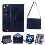 Envelope Solid Color Leather Tablet Case For iPad Air 2022 / 2020(Blue)