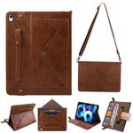 Envelope Solid Color Leather Tablet Case For iPad Air 2022 / 2020(Brown)