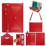 Envelope Solid Color Leather Tablet Case For iPad 9.7 2018 / 2017(Red)