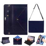 For Microsoft Surface Pro 8 Envelope Solid Color Leather Tablet Case(Blue)