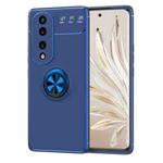 For Honor 70 Pro Metal Ring Holder TPU Phone Case(Blue)