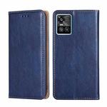 For vivo S10 / S10 Pro Gloss Oil Solid Color Magnetic Leather Phone Case(Blue)
