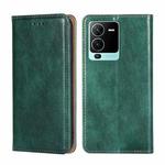 For vivo S15 Pro 5G Gloss Oil Solid Color Magnetic Leather Phone Case(Green)