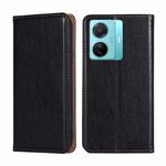 For vivo S15e 5G / T1 Snapdragon 778G Gloss Oil Solid Color Magnetic Leather Phone Case(Black)