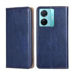 For vivo S15e 5G / T1 Snapdragon 778G Gloss Oil Solid Color Magnetic Leather Phone Case(Blue)
