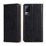 For vivo V21e 4G / Y73 2021 Gloss Oil Solid Color Magnetic Leather Phone Case(Black)