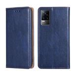 For vivo V21e 4G / Y73 2021 Gloss Oil Solid Color Magnetic Leather Phone Case(Blue)