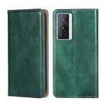 For vivo X70 Pro Gloss Oil Solid Color Magnetic Leather Phone Case(Green)