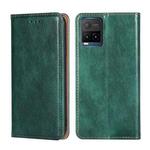 For vivo Y21 / Y21s / Y33s Gloss Oil Solid Color Magnetic Leather Phone Case(Green)