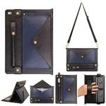 Envelope Color Matching Leather Tablet Case For iPad mini 2019 / 4 / 3 / 2 / 1(Black Blue)