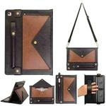 Envelope Color Matching Leather Tablet Case For iPad 10.2 2021/2020/2019 / Pro 10.5 2019(Black Brown)