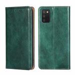 For Samsung Galaxy A03s 164.2mm Gloss Oil Solid Color Magnetic Leather Phone Case(Green)