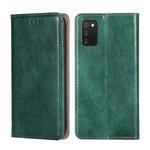 For Samsung Galaxy A03s 165.85mm Gloss Oil Solid Color Magnetic Leather Phone Case(Green)