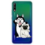 For Huawei Enjoy 10 Lucency Painted TPU Protective Case(Dog)