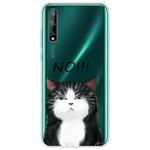 For Huawei Enjoy 10s Lucency Painted TPU Protective Case(Cat)