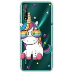 For Huawei Enjoy 10s Lucency Painted TPU Protective Case(Glasses Unicorn)