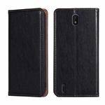 For Nokia C01 Plus / C1 2nd Edition Gloss Oil Solid Color Magnetic Leather Phone Case(Black)